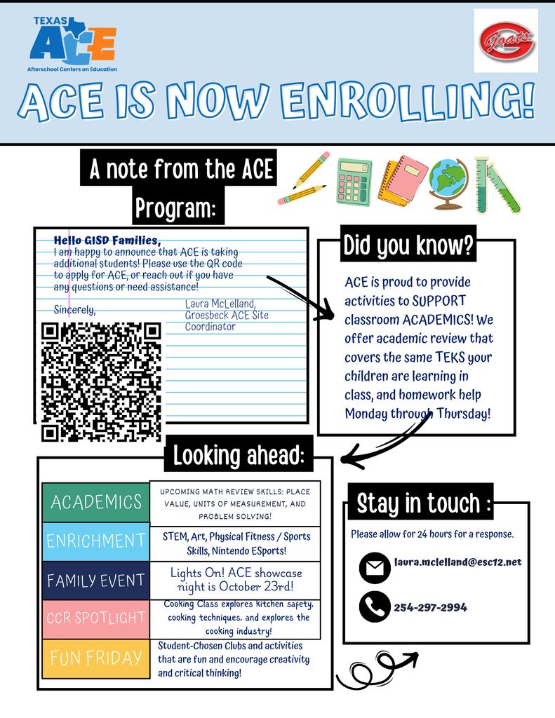 laura.mclelland@esc12.net 254-297-2994