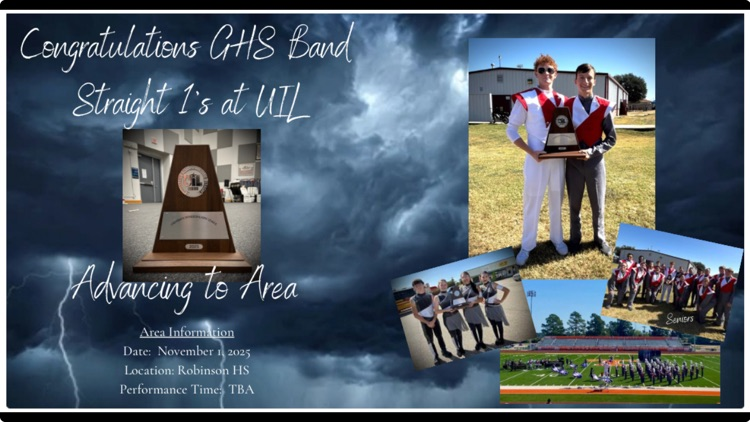 GHS Band on to Area!