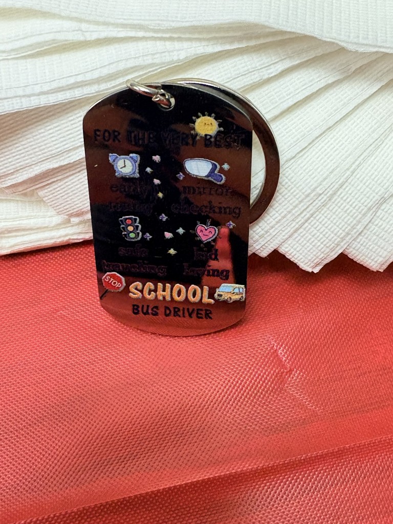 bus driver keychain