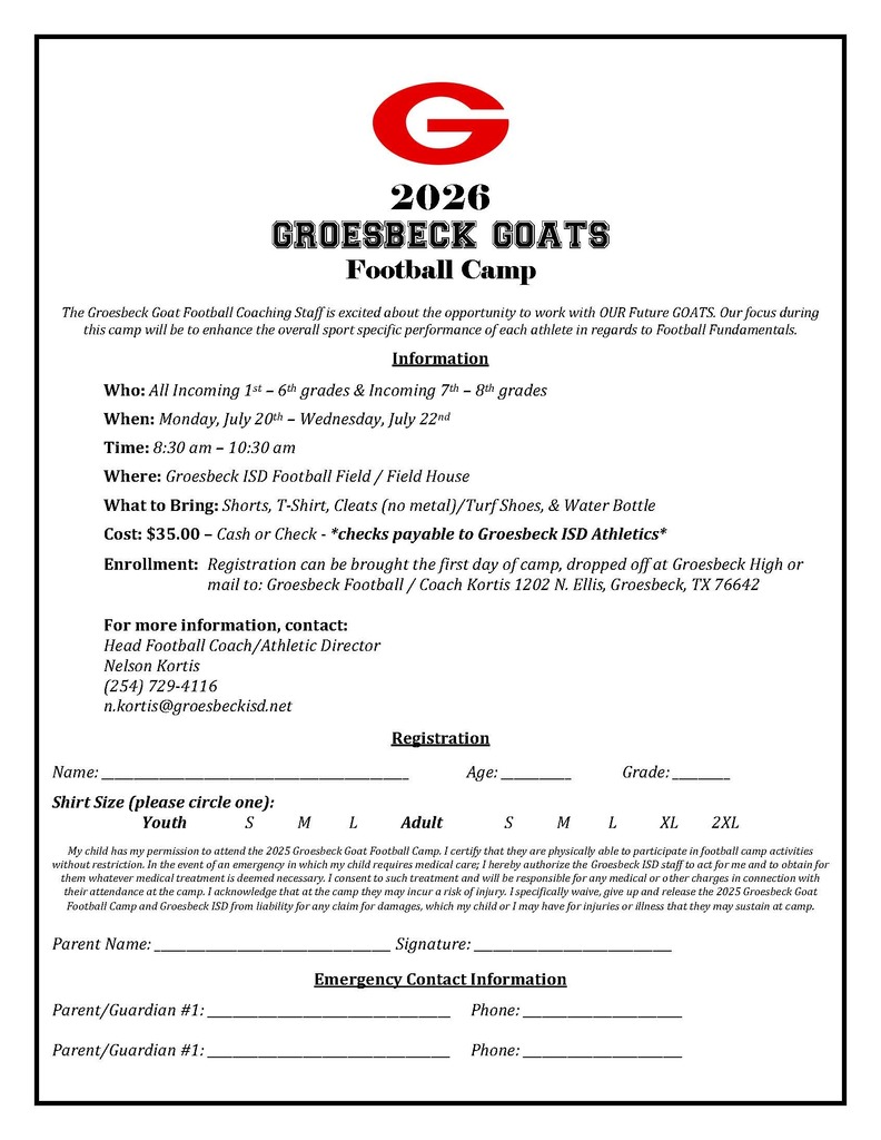 camp form