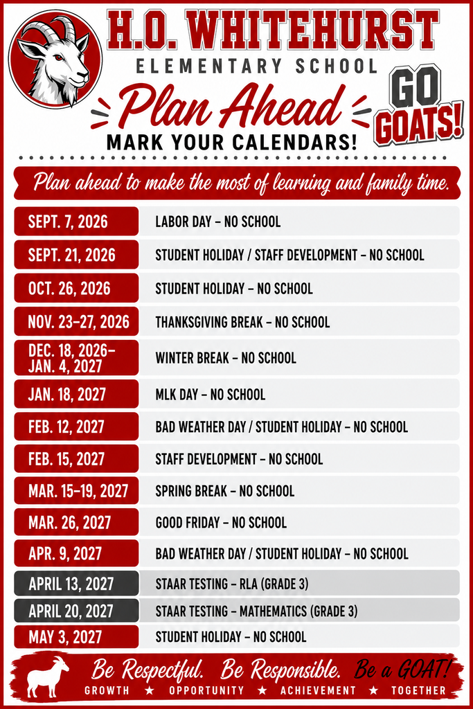 plan ahead