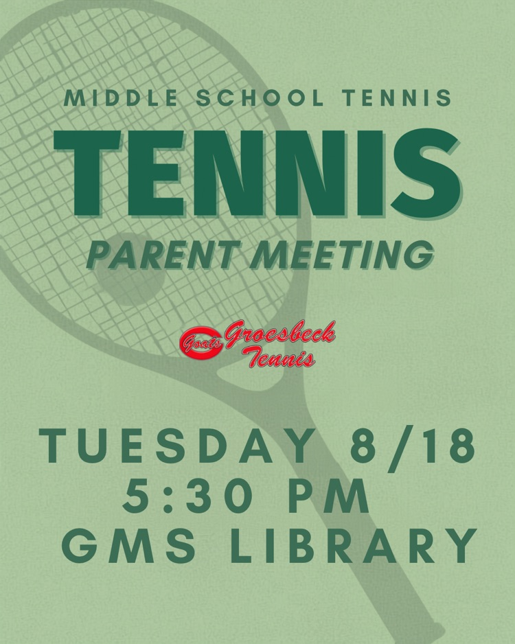 middle school tennis parent meeting