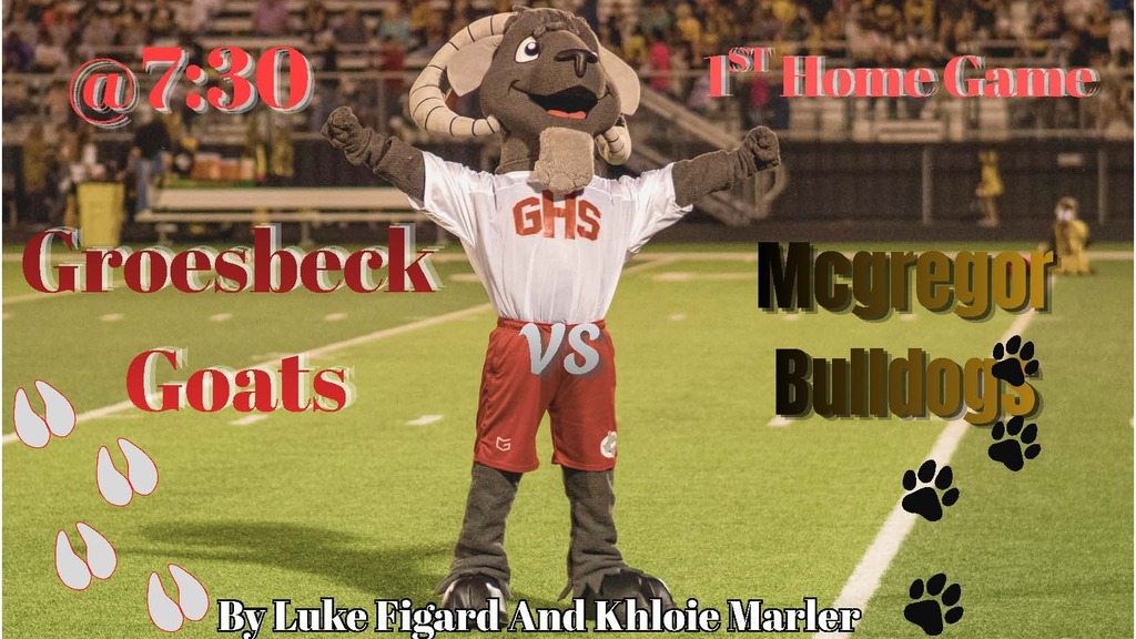 Groesbeck Goat Mascot