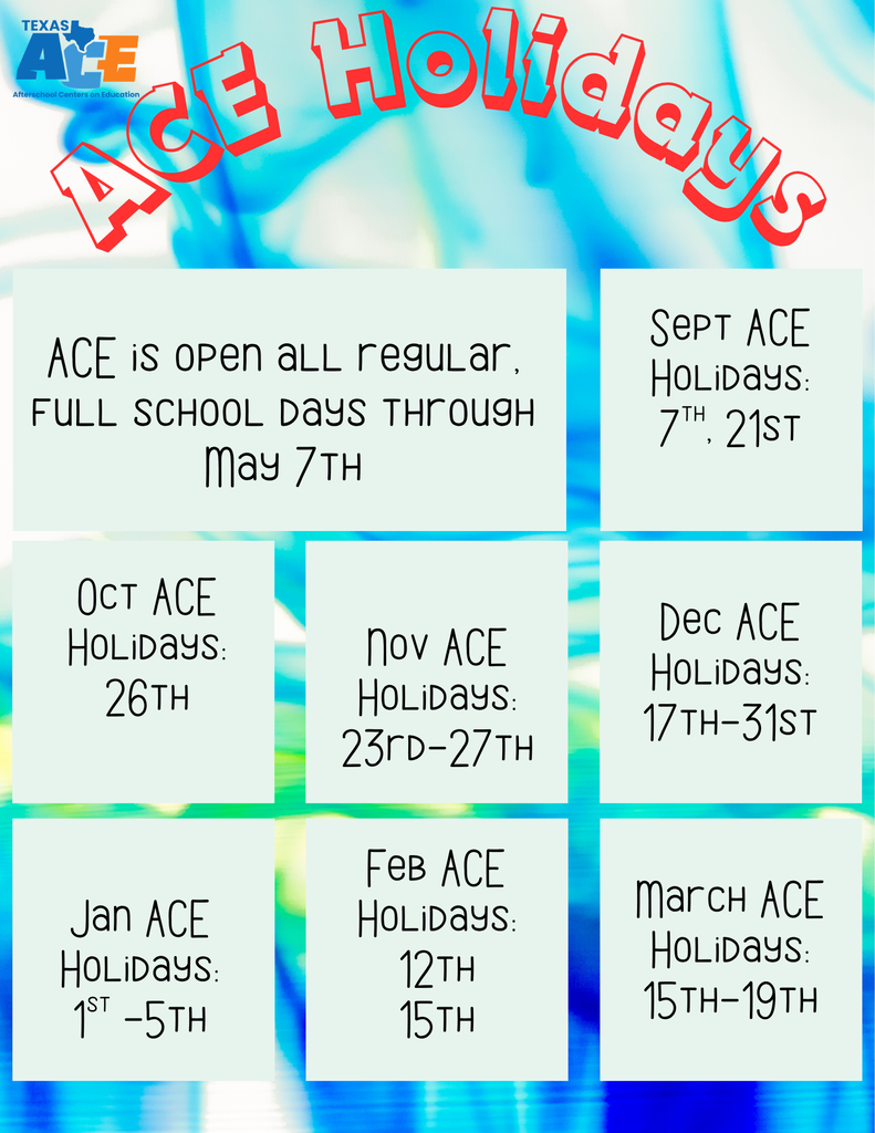 NO ACE 9/7 or 9/21