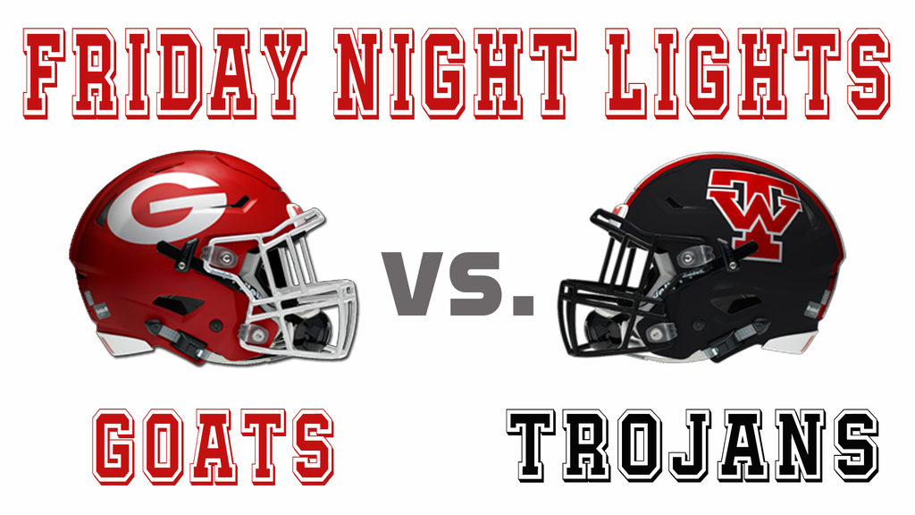 Goats helmet vs Trojans helmet