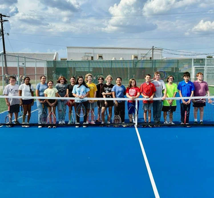 new middle school tennis courts opening