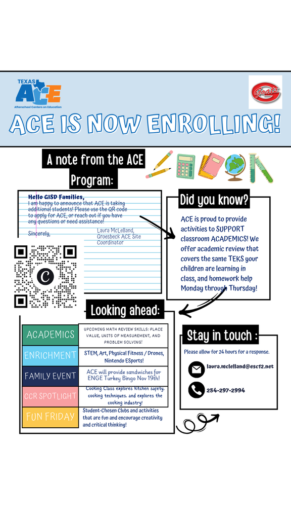 ACE Enrollment Info