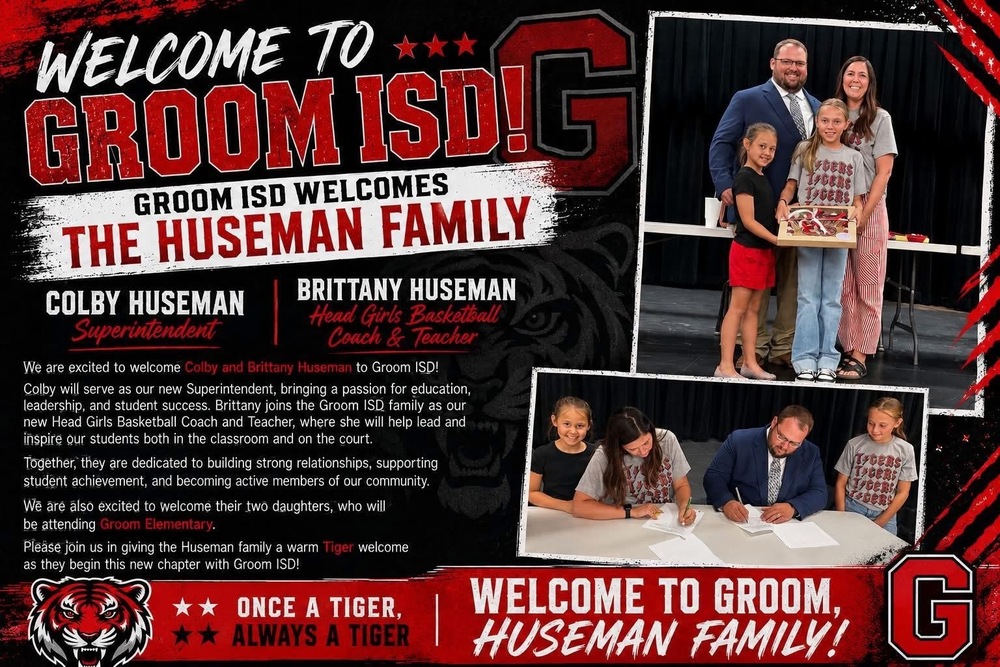 Welcome to Groom ISD-Huseman Family