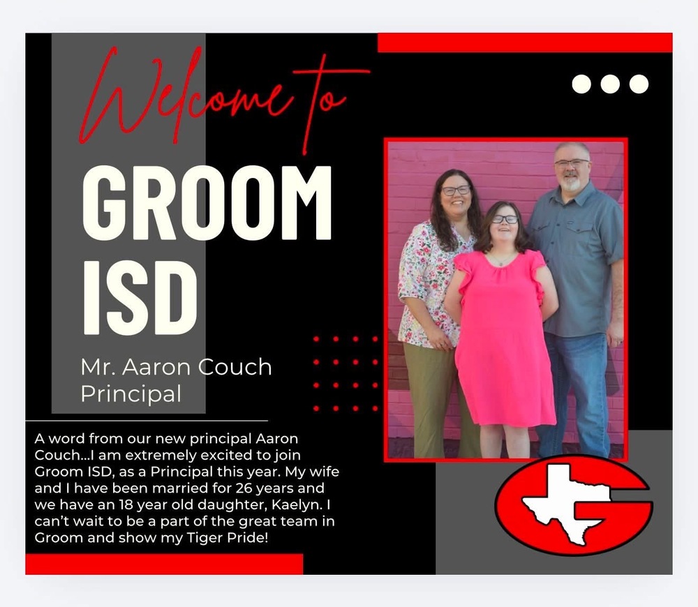 Welcome to Groom ISD-Mr. Aaron Couch