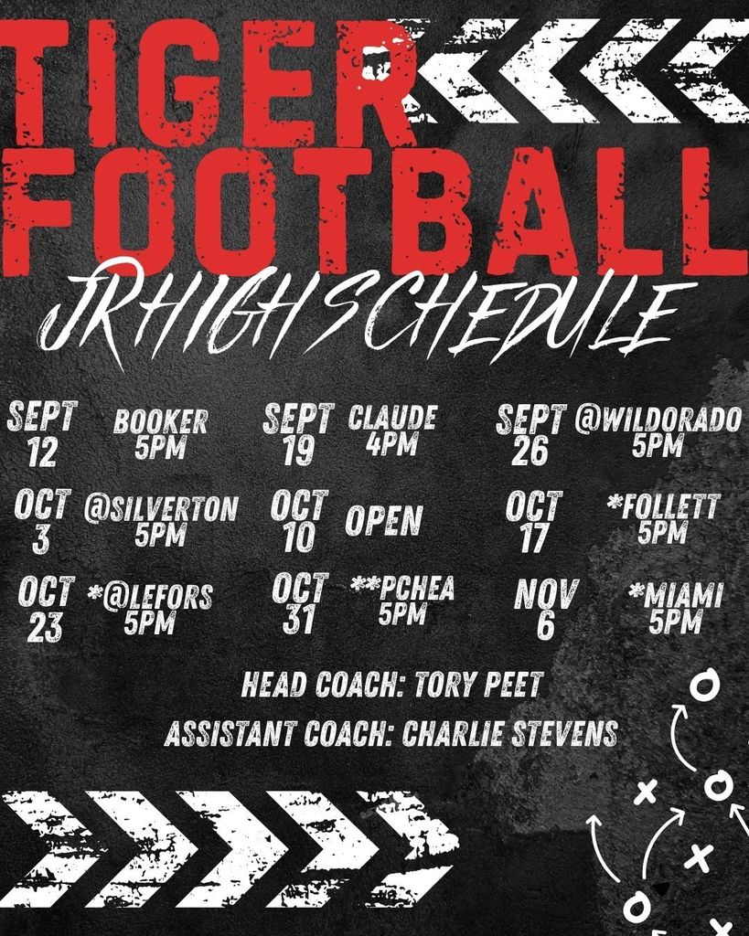 Jr High Football Schedule