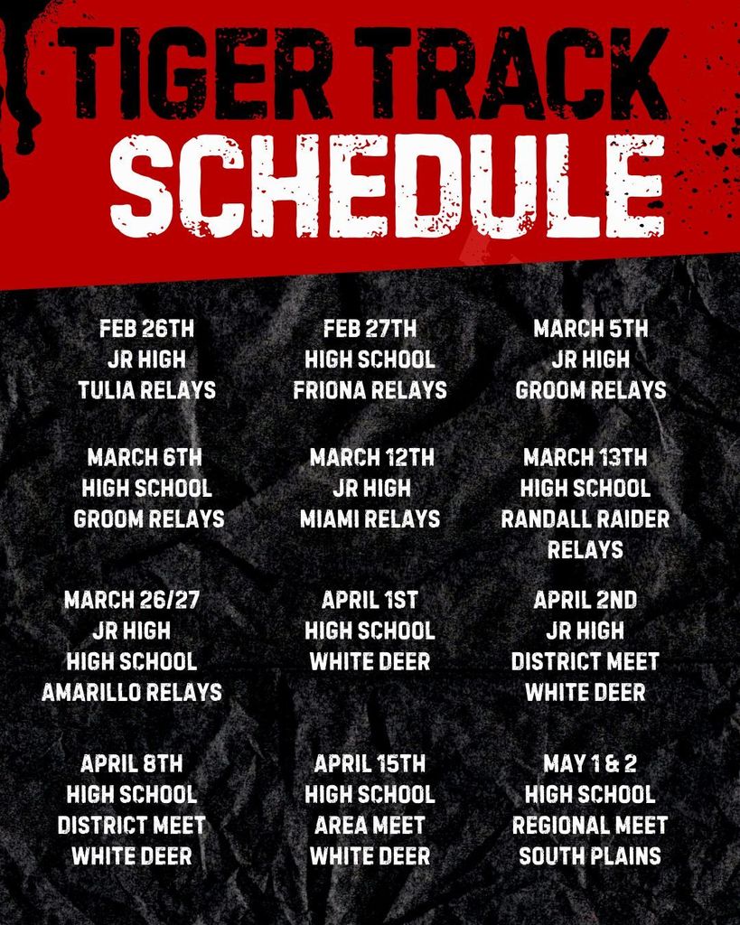 Tiger Tennis Schedule 2025