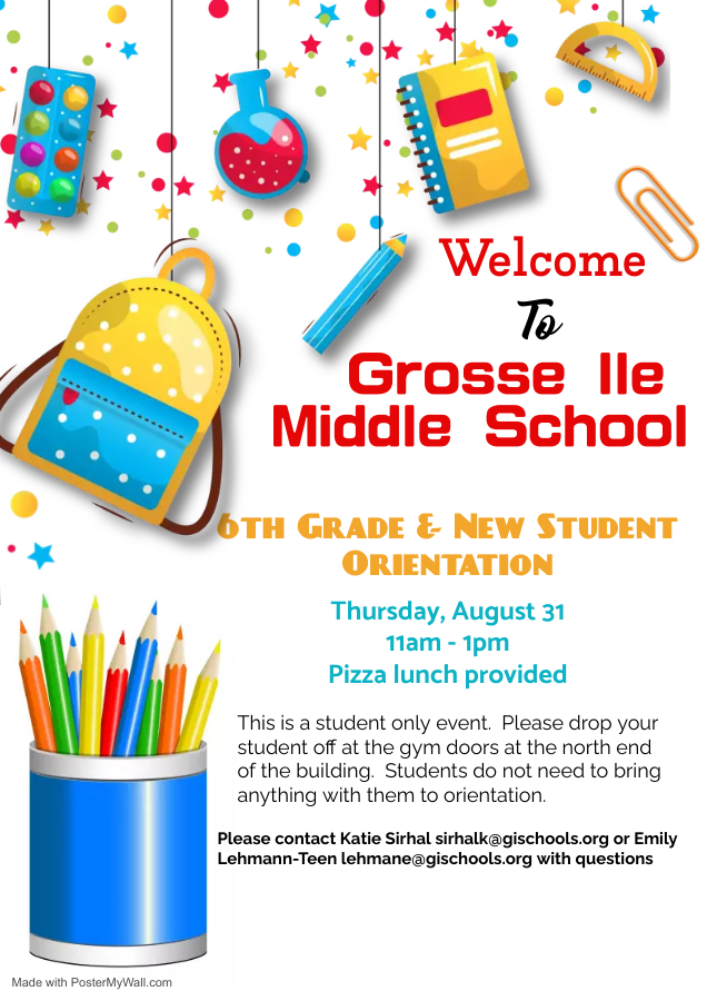 WEB Orientation (Middle School) Grosse Ile Middle School