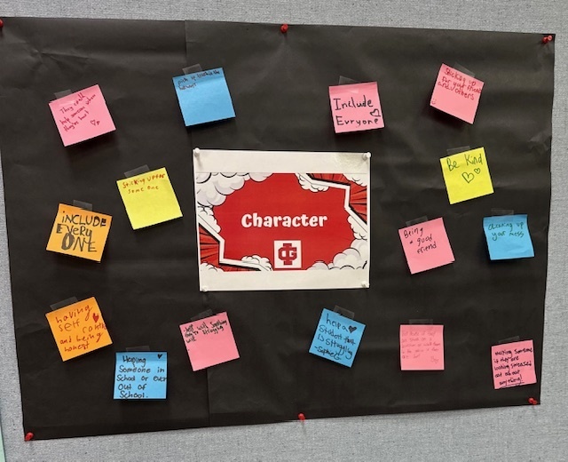 Advisory classes talking about good character