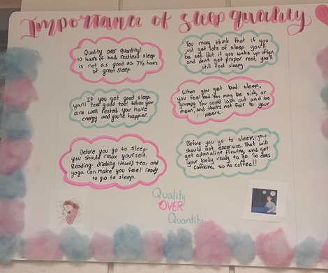 A poster on the importance of sleep quality 
