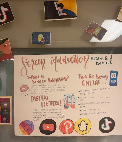 Poster on screen addiction
