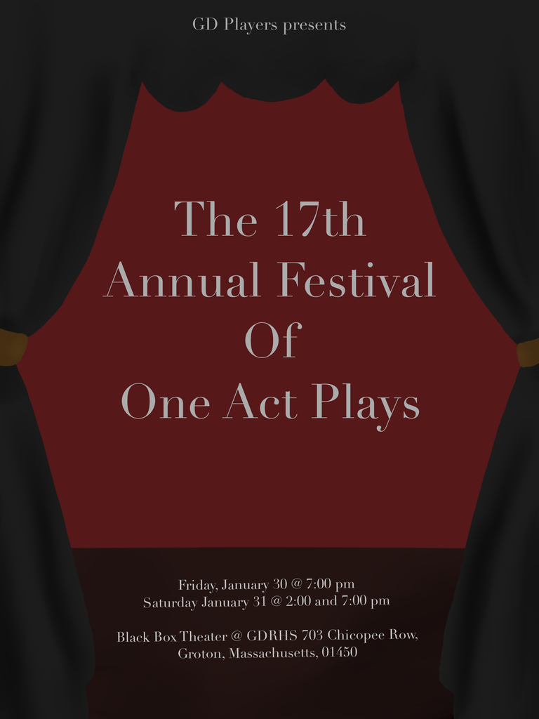17th Annual One-Acts Poster
