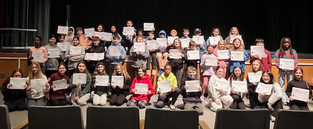 Grade 5 Award recipients 