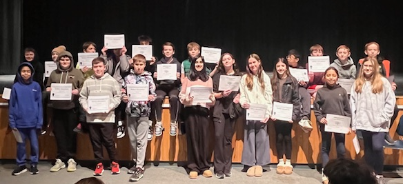 Grade 6 Award recipients 