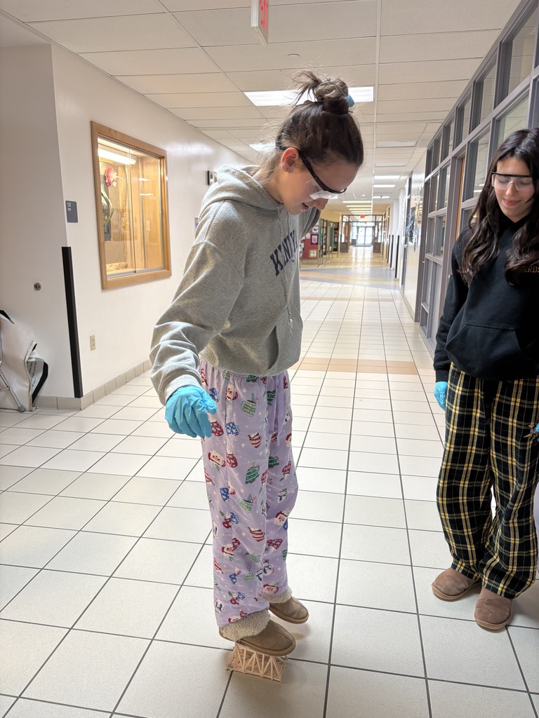 Bridge holding Elly. #PLTW #STEM #GDEF