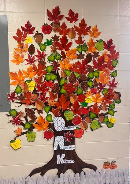 Hallway decorations for Open House