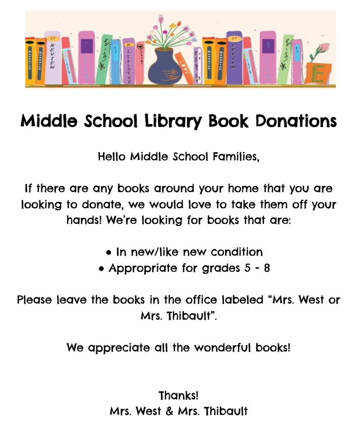MS Library Book Donations