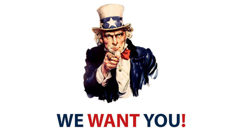 We want you