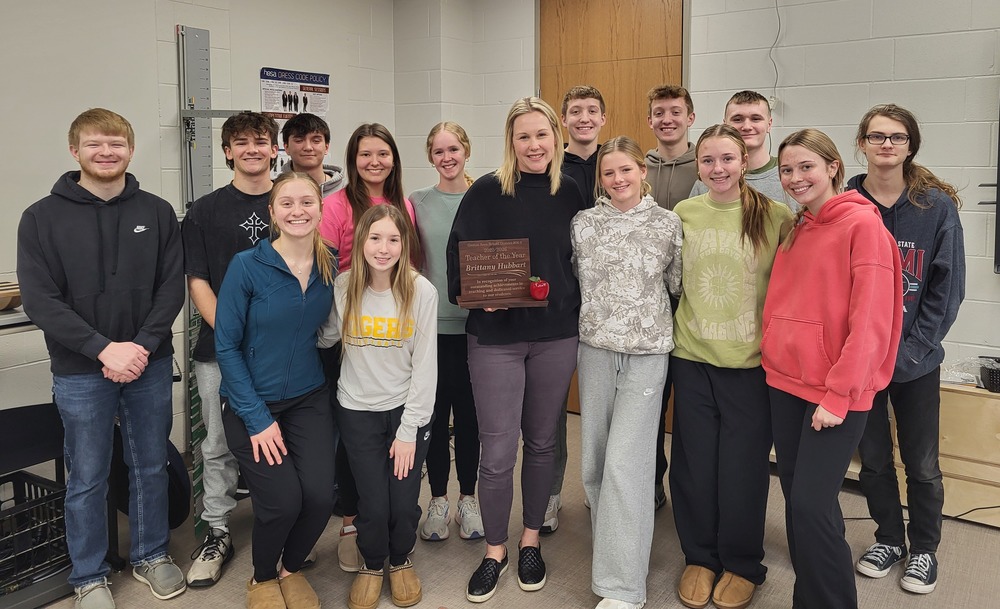Brittany Hubbart, Teacher of the Year