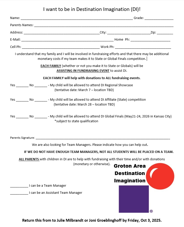 DI Registration Form