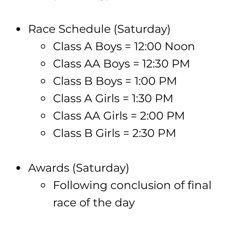 schedule