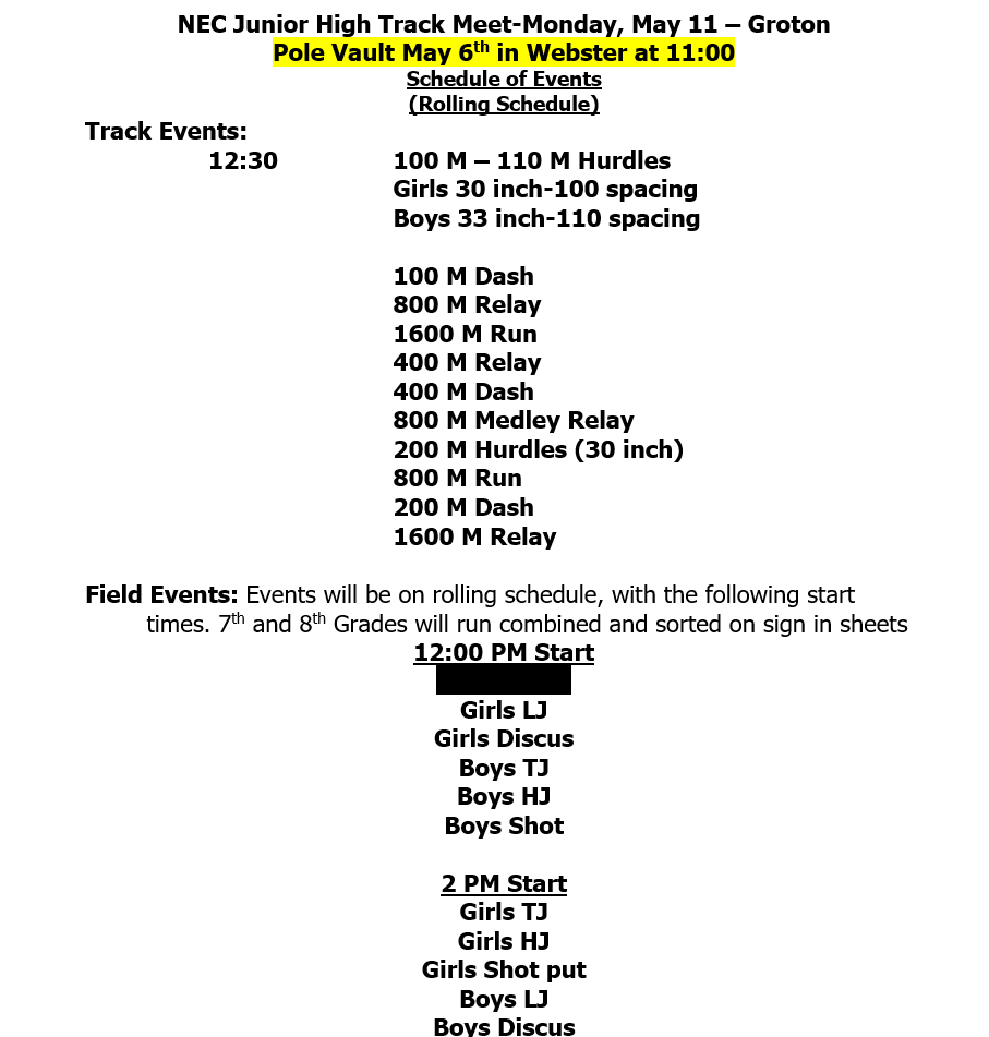 schedule