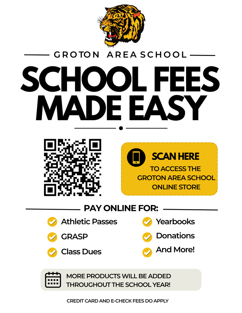 Groton Area School Fees