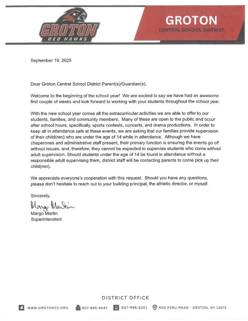Supervision Information - M. Martin