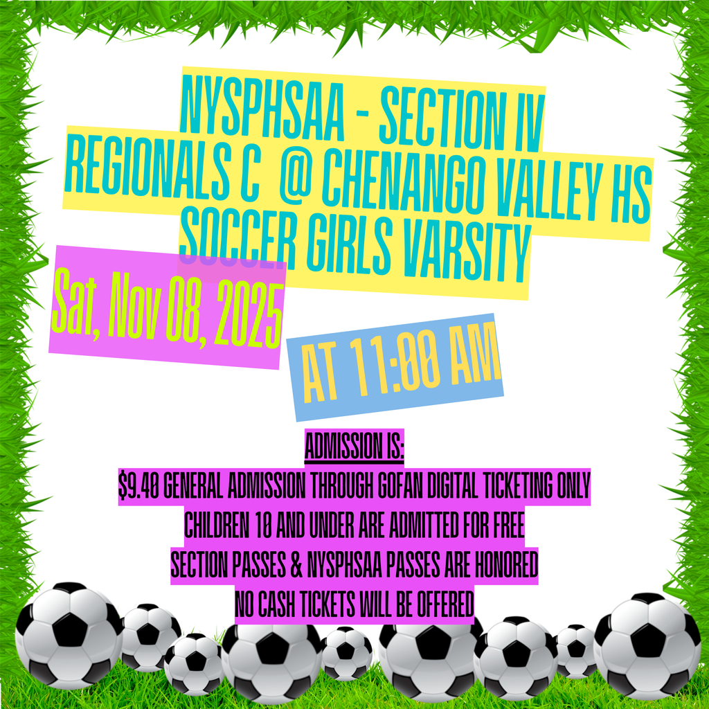 NYSPHSAA - Section IV Regionals C @ Chenango Valley HS Soccer Girls Varsity