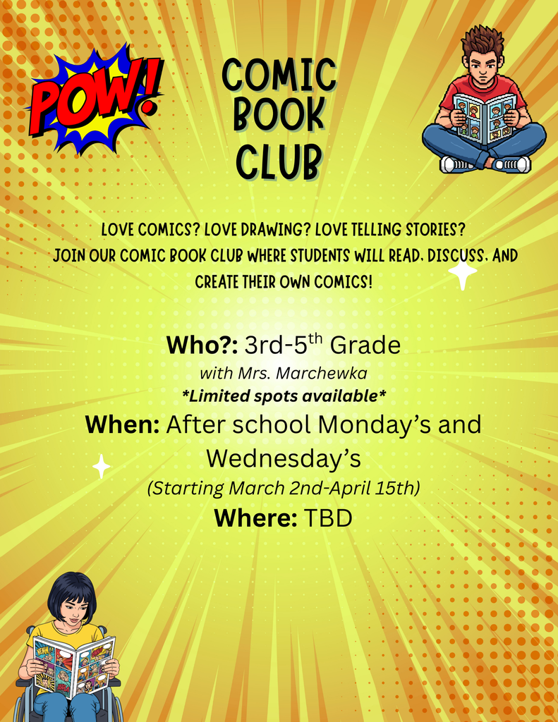 Comic Book Club Flyer