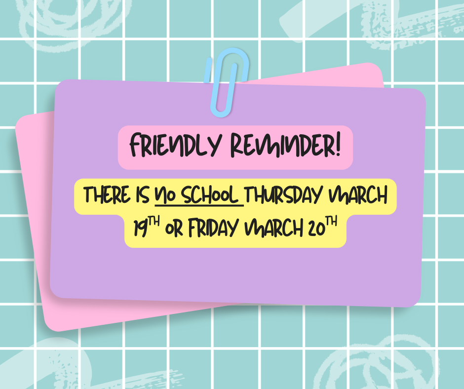 No School Reminder