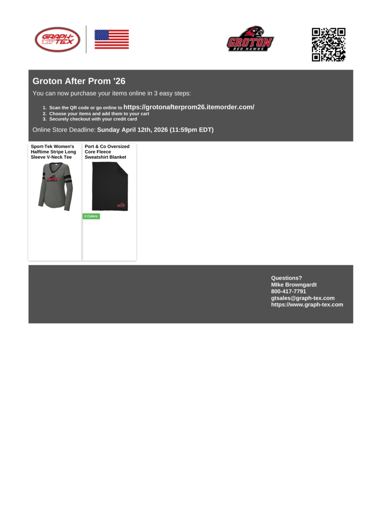 After Prom Fundraiser Flyer 2