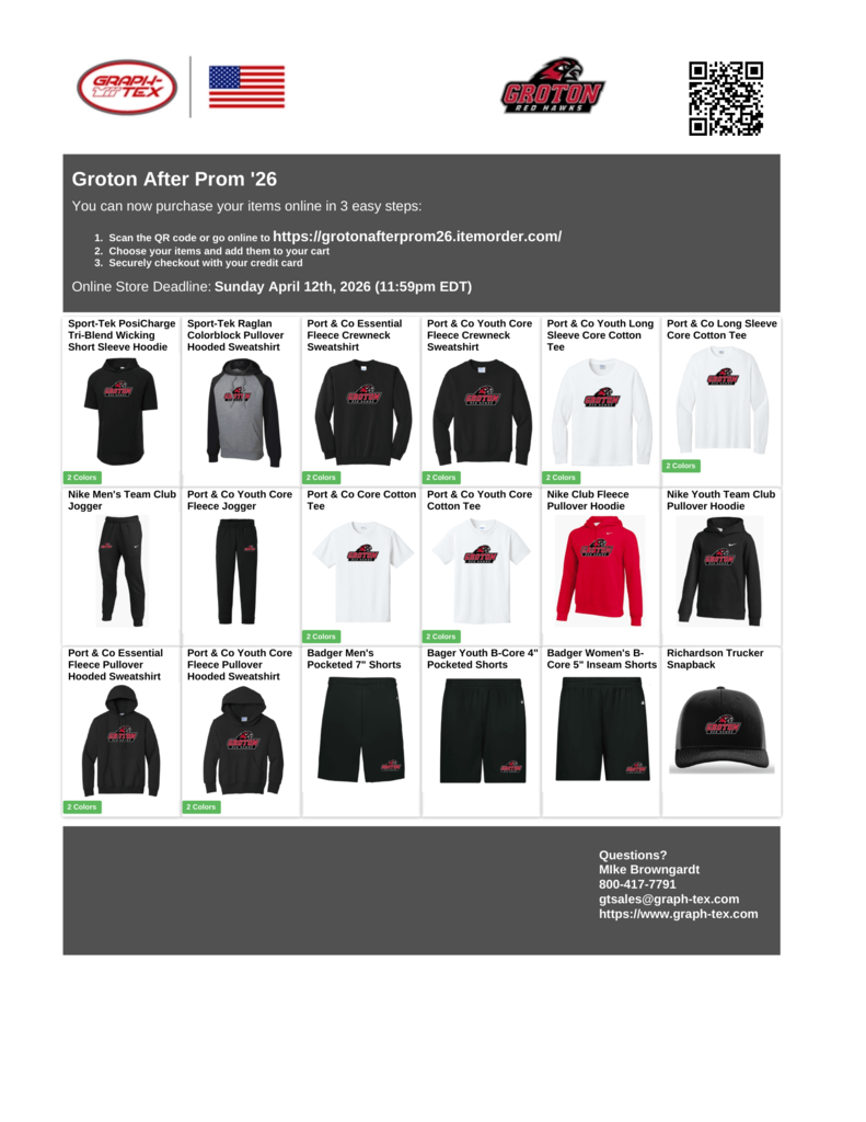 After Prom Fundraiser Flyer 1 