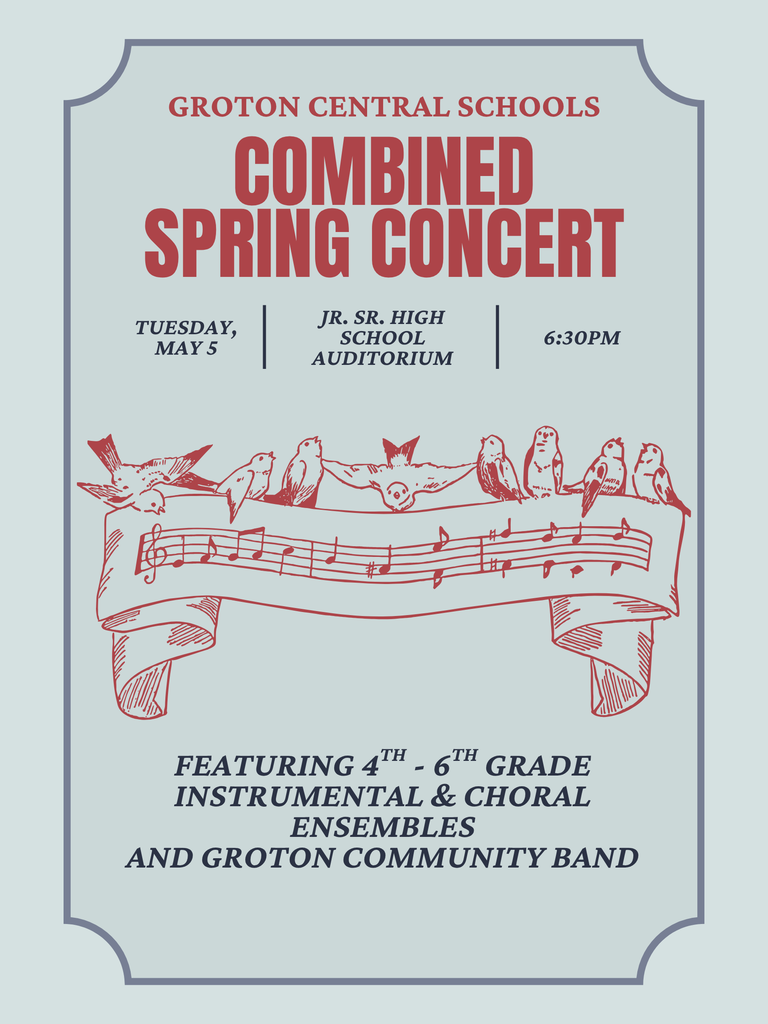 GES Concert Flyer and Community Concert