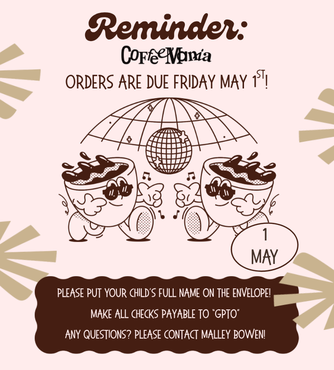 Coffee Mania Orders Flyer