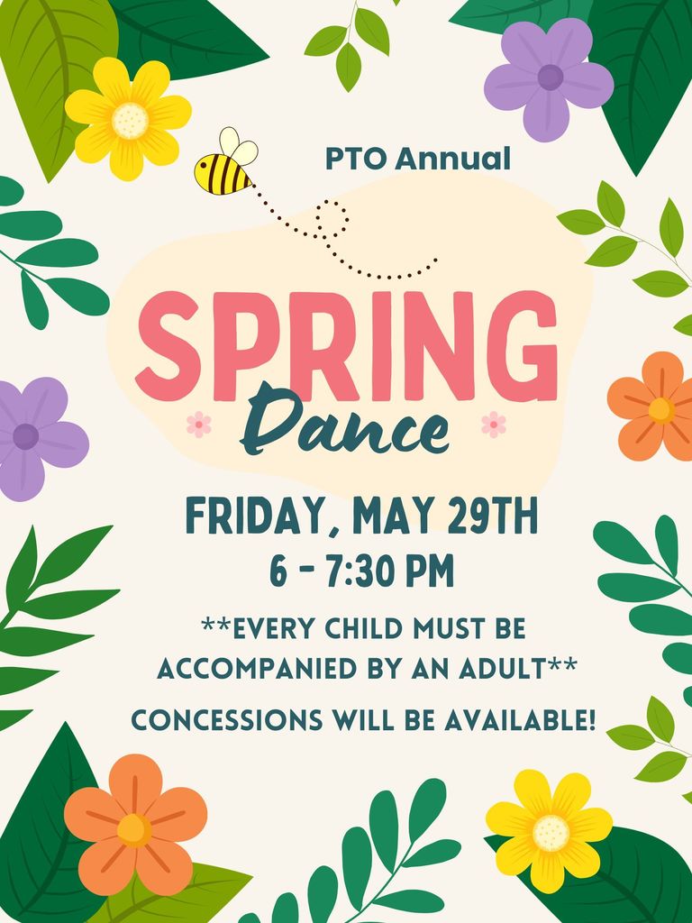 PTO Spring Dance Flyer 
