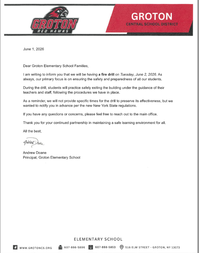 Fire Drill Notification
