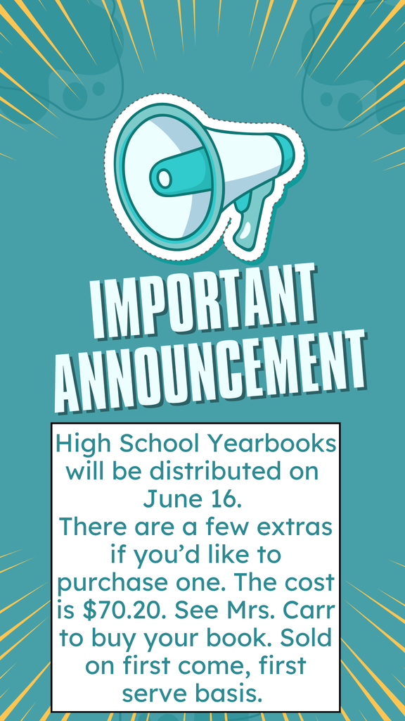 HS Yearbook Final Notice