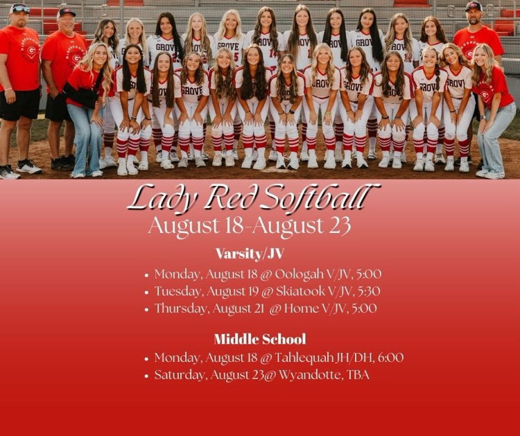 Week two of Lady Red Softball,