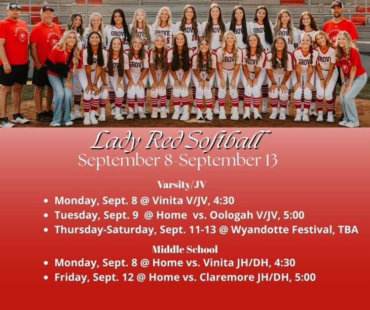schedule for this week