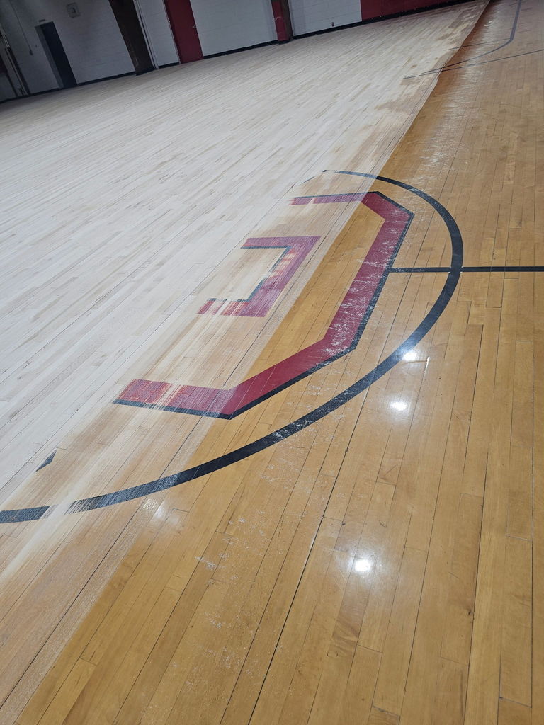 Middle School Gym Foor Refinish
