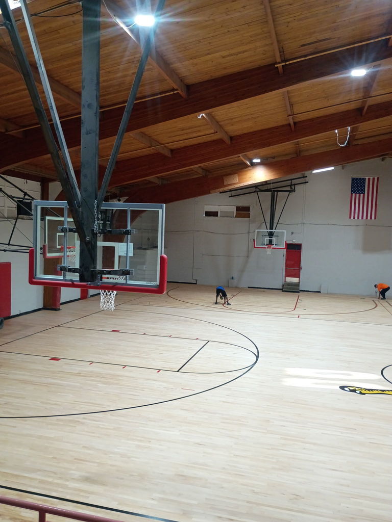 Middle School Gym Foor Refinish