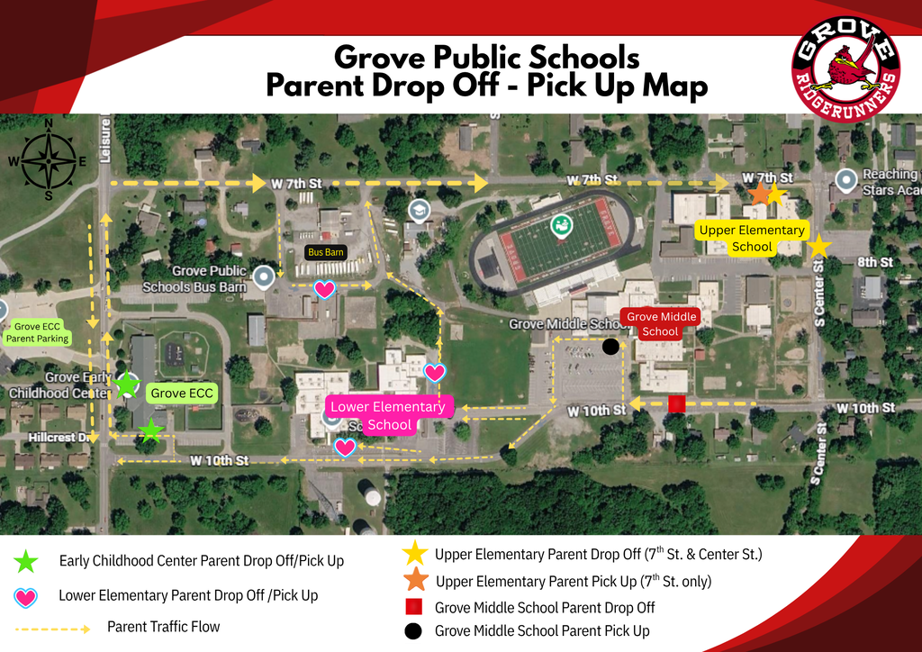 Drop Off/Pick Up Map