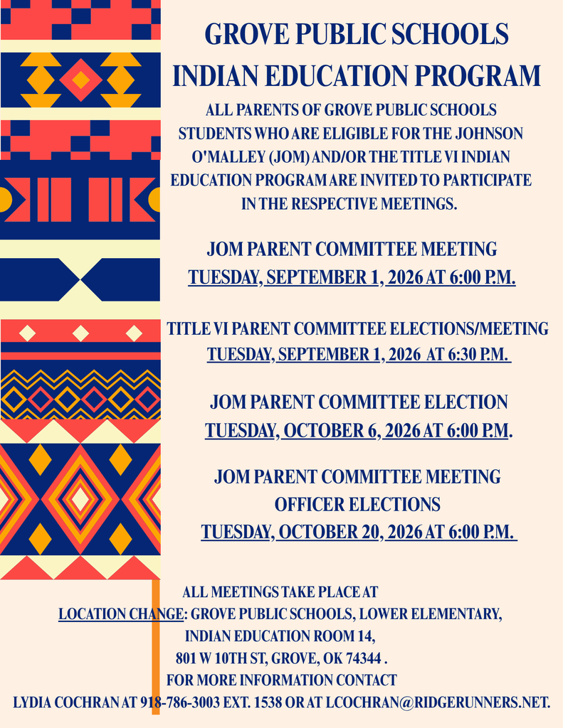 Indian Education Program Flyer