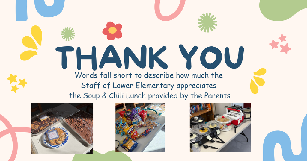Staff Thank you to Parents