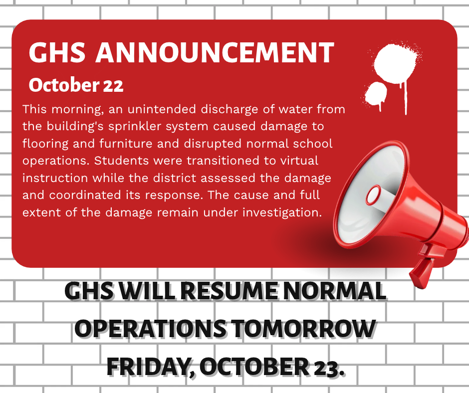 GHS Announcement